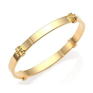 Tory Burch Gold Logo Bracelet